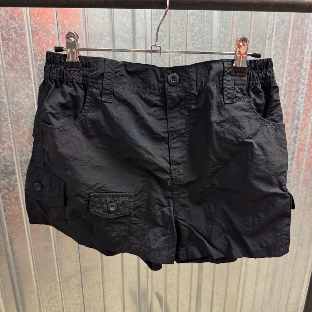 Women's Black Cargo Shorts